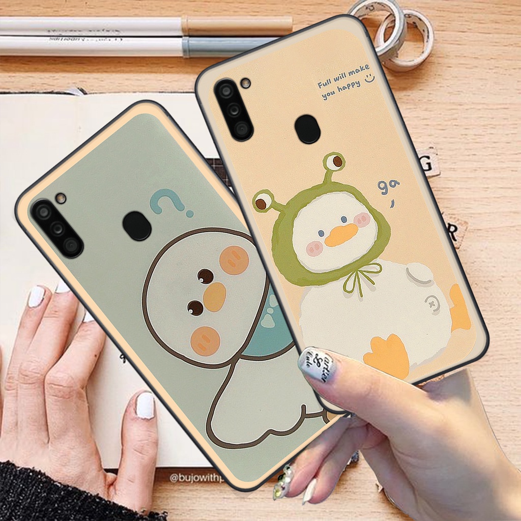 Ốp Samsung A11 / M11 bộ hình cute dễ thương gấu thỏ xinh xắn vẽ tay lạ mắt