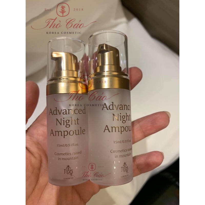 BỘ GUBONCHO ADVANCED NIGHT AMPOULE