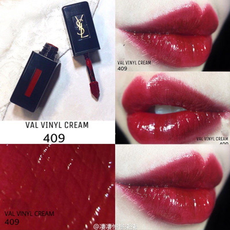 Son kem YSL Vinyl Cream Lip Stain, Chất tạo nhũ Tạo hiệu ứng nhũ cho môi, không gây khô hay bong tróc !