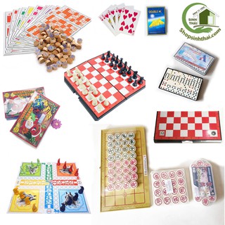 Bộ cờ vua, cờ tướng, cờ cá ngựa, domino, lô tô, bài tây - chọn loại