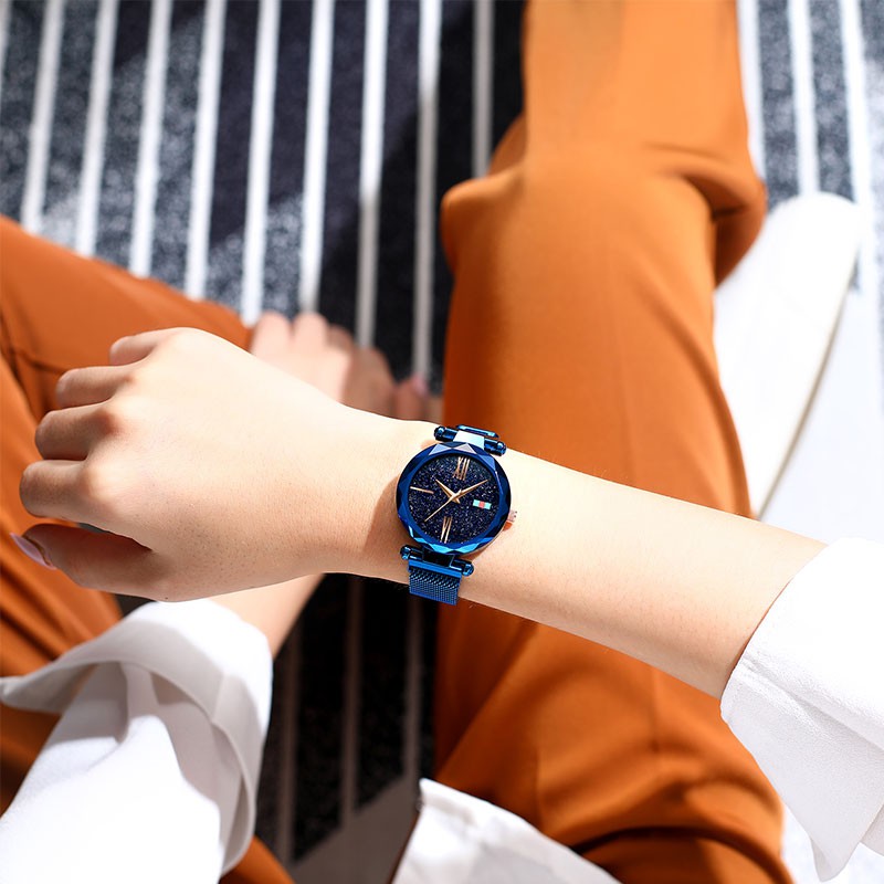 Đồng hồ thời trang nữ dây lưới nam châm Huans SA01 - MS22