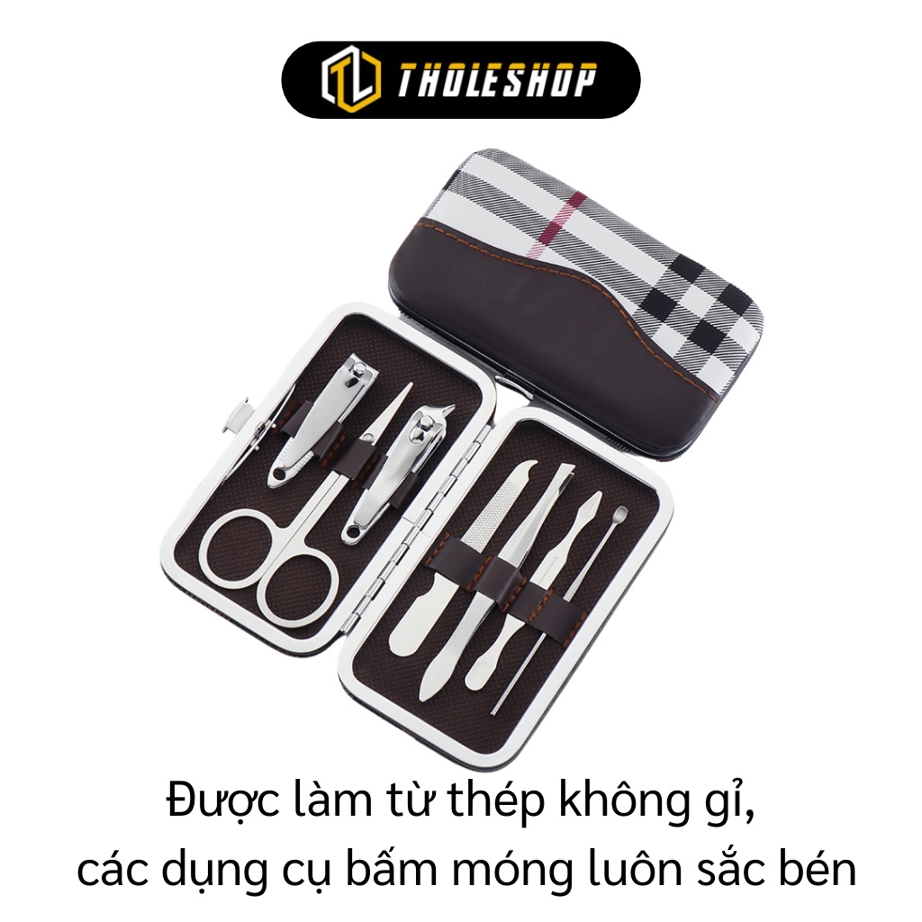 Bộ Kiềm - Bộ bấm móng tay chân 7 món fullbox bằng thép không gỉ 2702