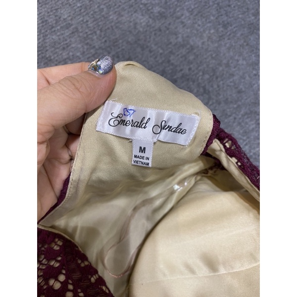 Đầm 2 dây body ren