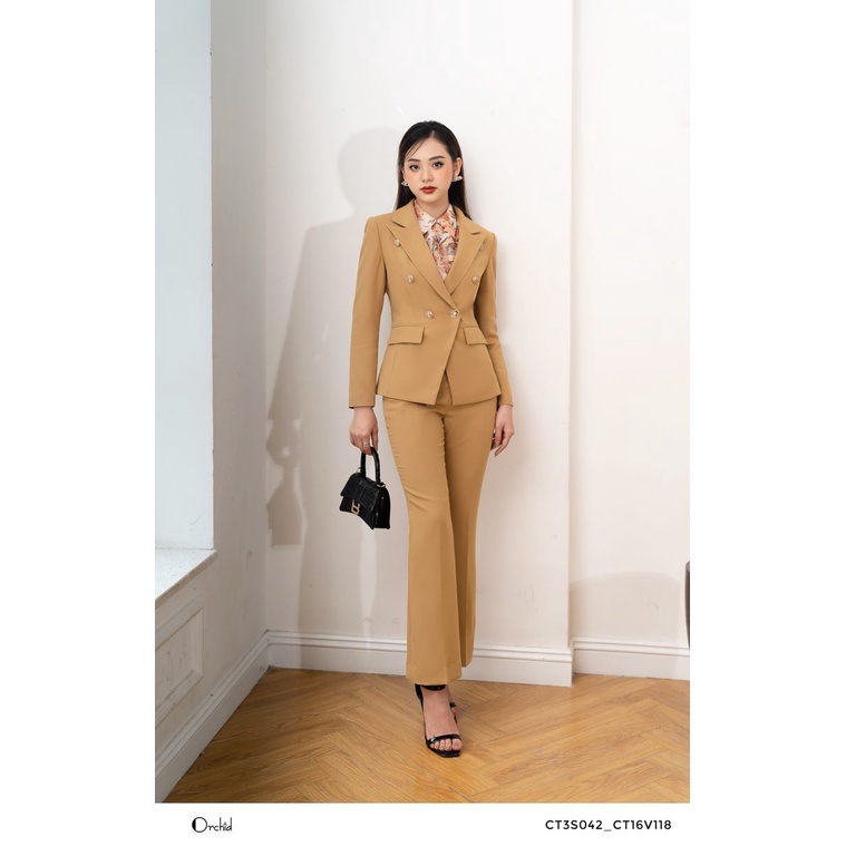  SÉT BỘ ÁO VEST CÔNG SỞ DÀI TAY, CHẤT CHÉO HÀN CAO CẤP - Orchid CT16V118 | BigBuy360 - bigbuy360.vn