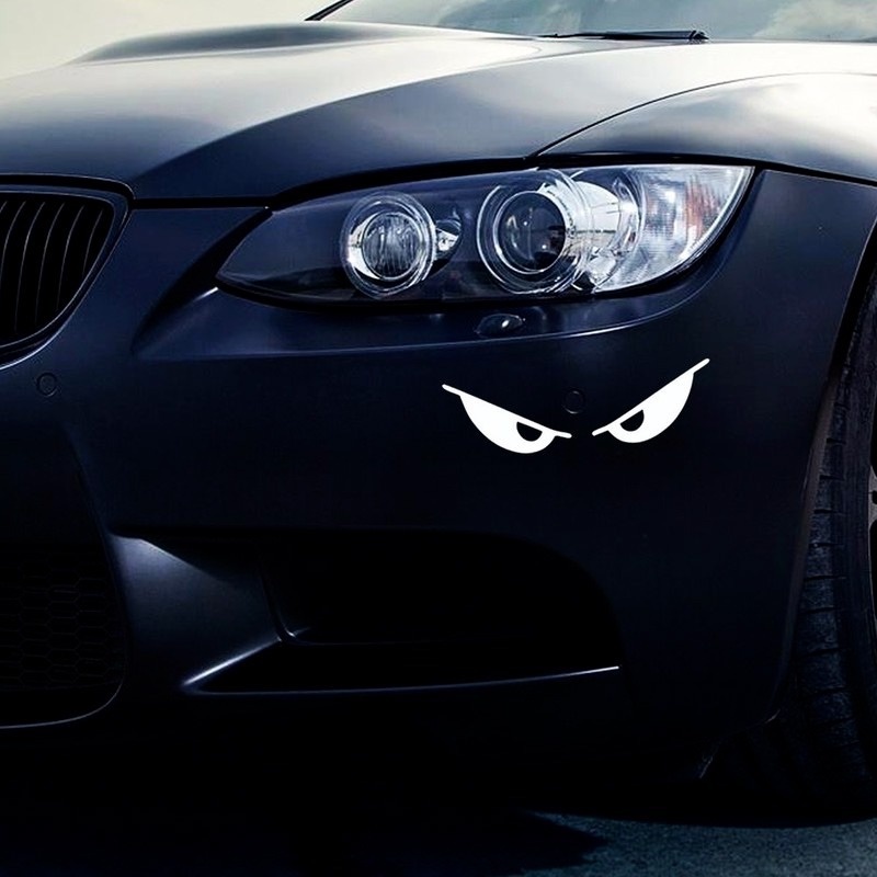 Miếng Dán Hình Đôi Mắt Hoạt Hình Sáng Tạo Trang Trí Xe Hơi DIY