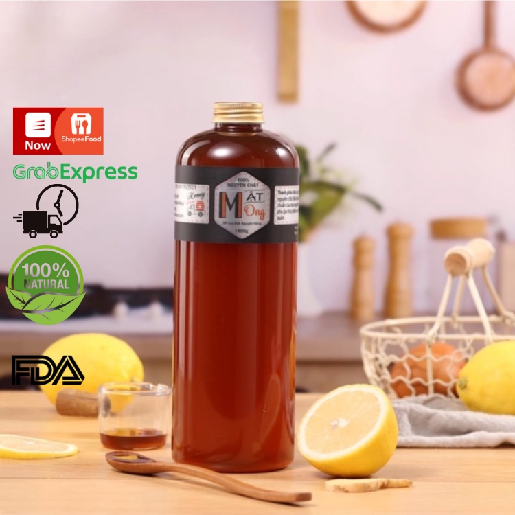 Mật Ong Hoa Cà Phê Nguyên Chất Thế Hồng 1400g (1 LÍT) (TRẢ HÀNG NẾU SẢN PHẨM KHÔNG THẬT)