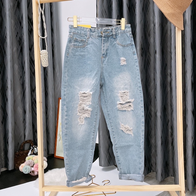 Quần Jean Baggy Rách Chất Chơi