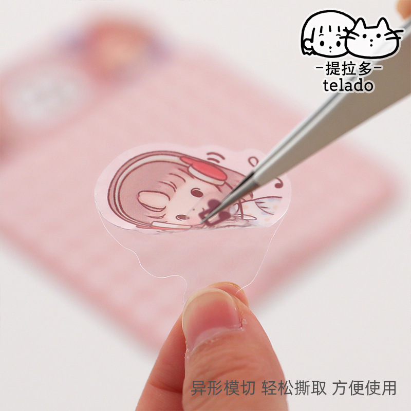 Bộ 40 miếng dán hoạt hình dễ thương trang trí nhật ký