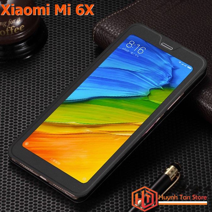 Bao da Xiaomi MI 6X / MI A2 [NÚT CÀI] cao cấp 3 tiện ích