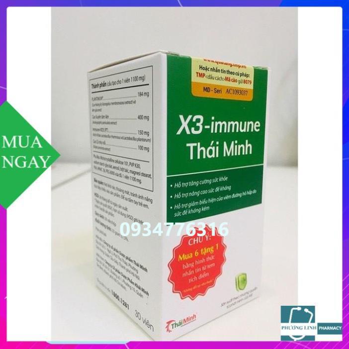 Viên uống đề kháng X3 Immune Thái Minh hỗ trợ nâng cao sức đề kháng