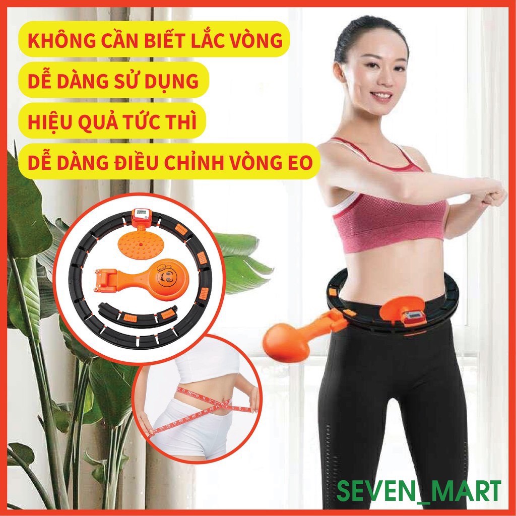 Vòng Lắc Xoay Eo Đa Năng Giảm Mỡ Bụng, Đốt Cháy Mỡ Thừa, Giúp Dáng Thon Gọn - Dụng cụ tập tại nhà GYM