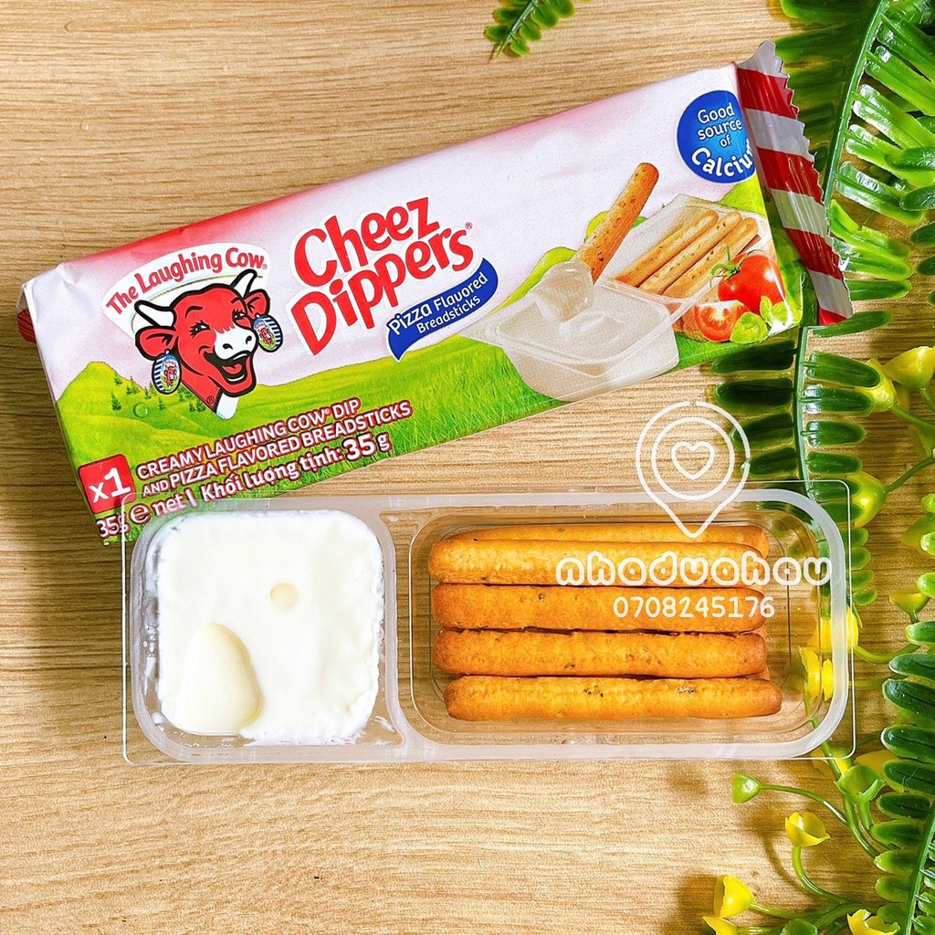Một gói bánh que chấm phomai Con Bò Cười gói 35gam