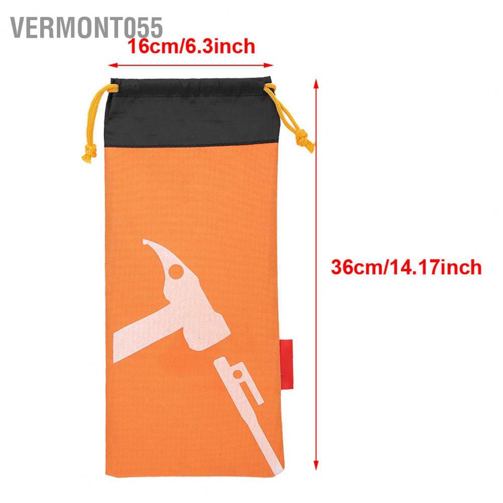 Vermont055 Tent Camping Peg Hammer Nail Pouch Black Nails Stake Storage Bag