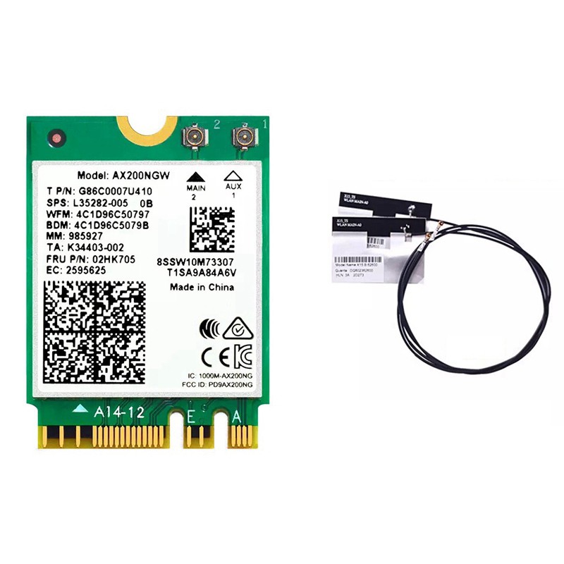 Ăng Ten Thu Sóng Wifi Ax200Ngw M.2 Ngff 802.11ax 5.0 2.4g / 5.0g | BigBuy360 - bigbuy360.vn