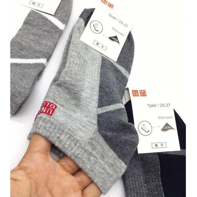 Combo 5 đôi tất uniqlo cổ ngắn được dệt từ sợi 100% cotton
