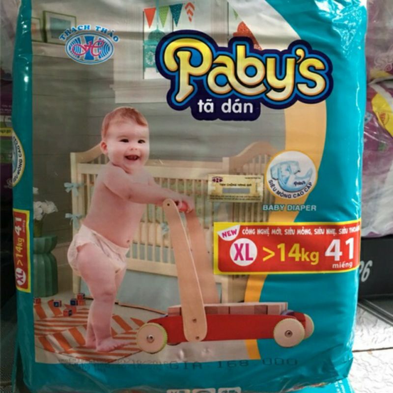 tã bỉm dán  Paby's thạch thảo Đủ size (1 gói nhỏ  S15/M14/L13)