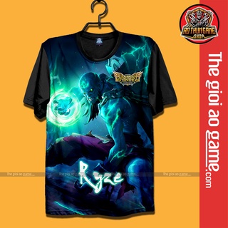 Áo liên minh huyền thoại tóc chiến tướng Ryze xác sống Áo phông LMHT league of legends màu đen