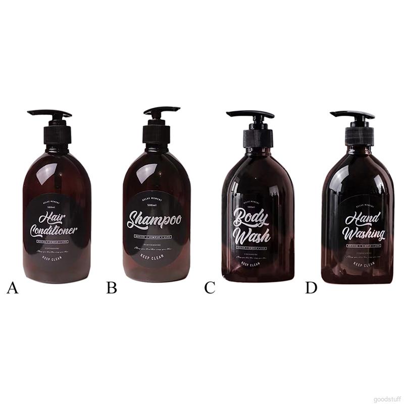 Bình rỗng dung tích 500ml đựng dầu gội/sữa tắm