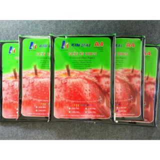 100 tờ giấy in phun bóng 1 mặt A4 115g