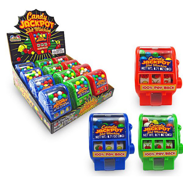 Máy bán kẹo xổ số Kidsmania Jackpot Slot Machine 20gr