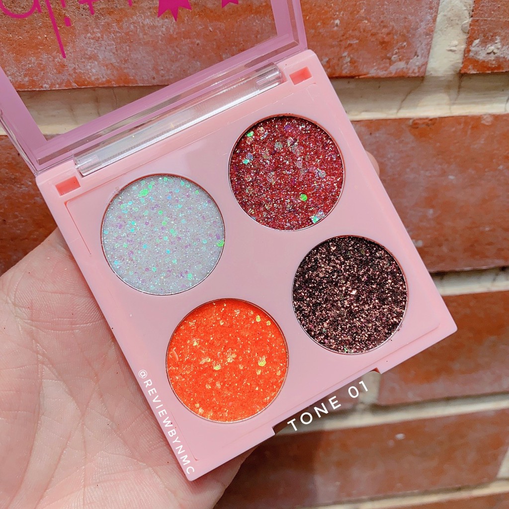 BẢNG PHẤN MẮT 4Ô KISSBEAUTY GLITTEP | BigBuy360 - bigbuy360.vn