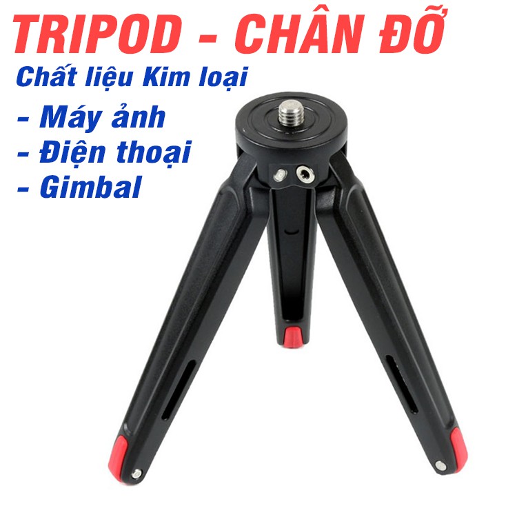 Tripod mini bằng kim loại hãng Puluz dùng cho điện thoại - máy ảnh - Gimbal