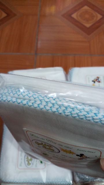 Set 10 khăn sữa xô trắng Dokma (Mbb)