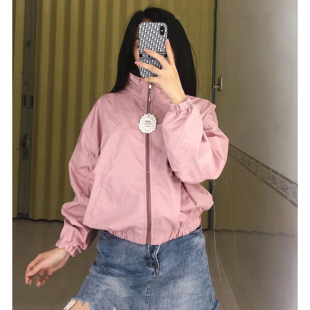 áo khoác gió Nữ form lửng thời trang M0061