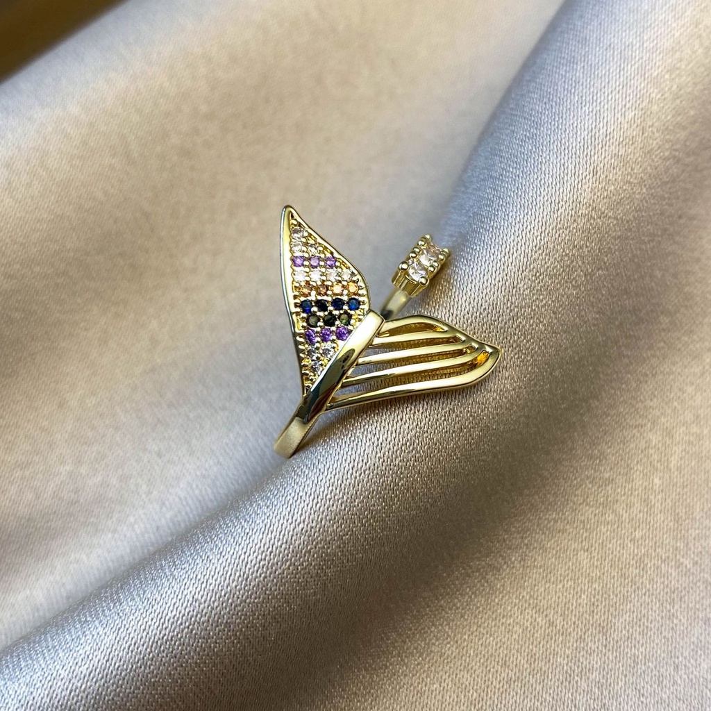 Nhẫn đính đá thời trang phong cách Hàn Quốc sang trọng cho nữ