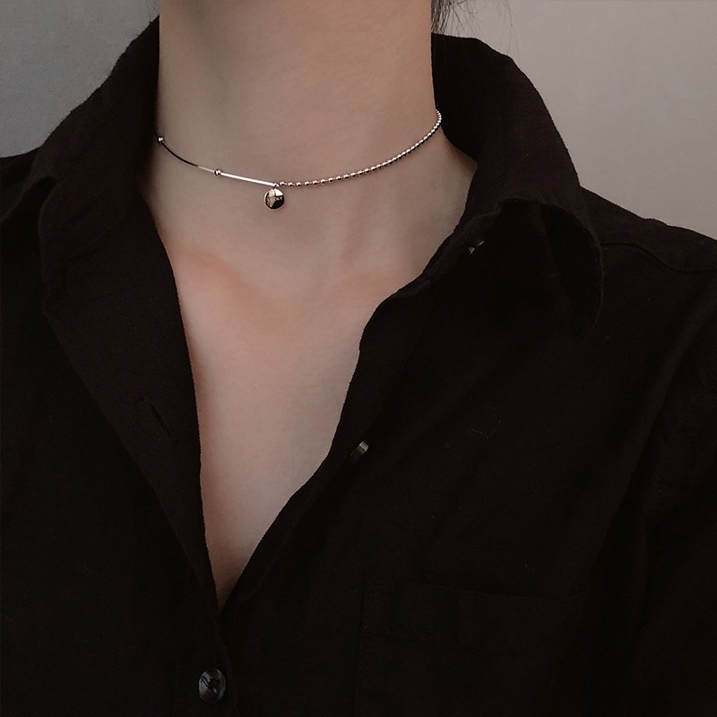2022 Style Engraved Face Necklace with Lucky Letters