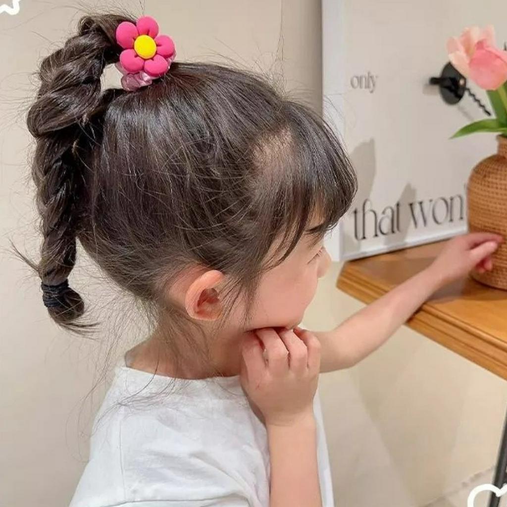 Set 5 Cột Tóc Scrunchies Gấu Dâu Lotso Co Dãn Tốt Không Đứt Tóc - Dây Thun Buộc Tóc Gấu Dâu - Dumi Shop