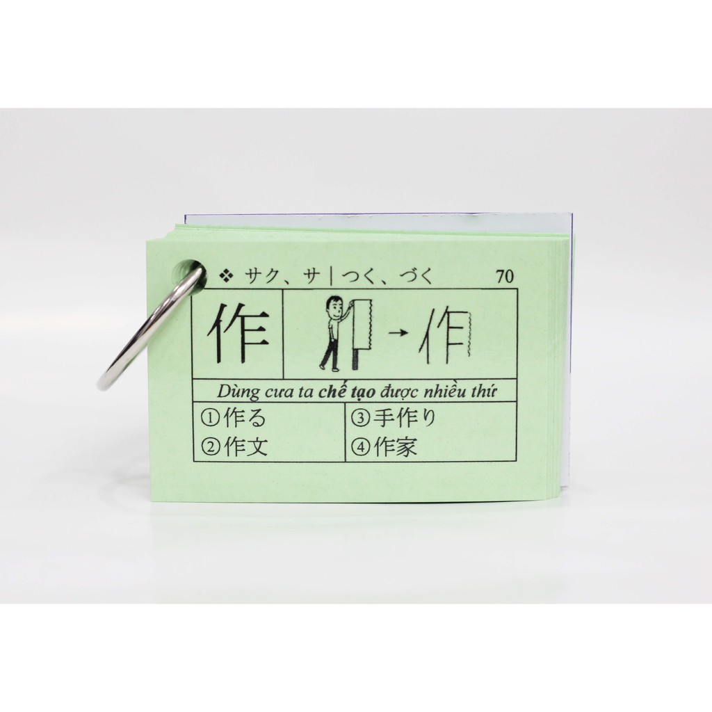 Thẻ Học Hán Tự Tiếng Nhật N4 - Flashcards Kanji Sơ Cấp N4 (Tái Bản Mới Nhất)