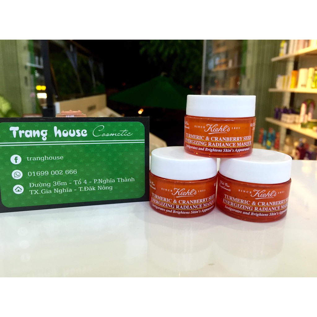 Mặt nạ Kiehl's Turmeric & Cranberry Seed Energizing Radiance Masque