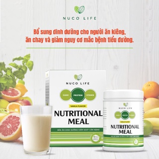 Thực phẩm hỗ trợ kiểm soát cân nặng Nutritional Meal của hãng Nucolife đạt chuẩn FDA Hoa Kì
