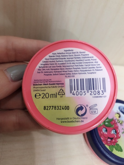 Kem dưỡng da Bubchen Đức 20ml