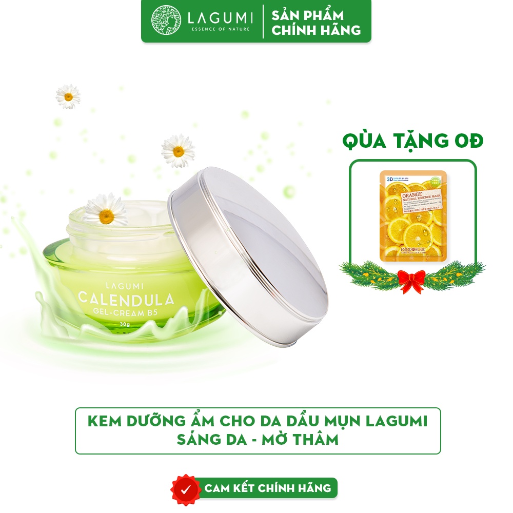 Kem dưỡng Lagumi  cho da dầu, mụn với B5, Calendula cấp ẩm, giảm mụn, mờ thâm an toàn cho mẹ bầu &amp; sau sinh mua 1 tặng 1