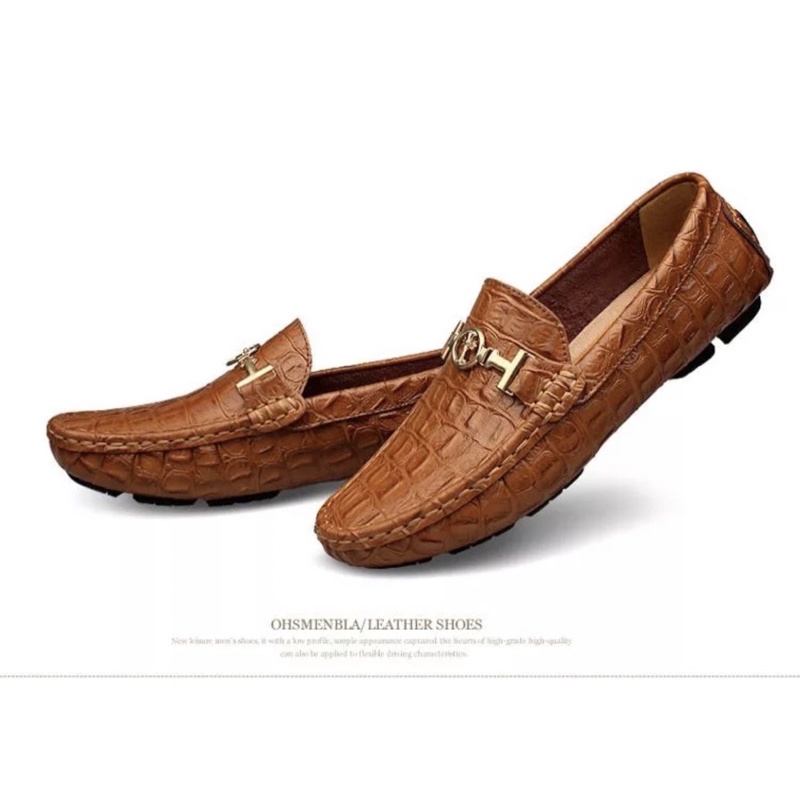 Giày Da Lười Đàn Ông Phong Cách Thời Trang Sang Trọng Da Thật, Size 38/ Hàng Quảng Châu /T 90