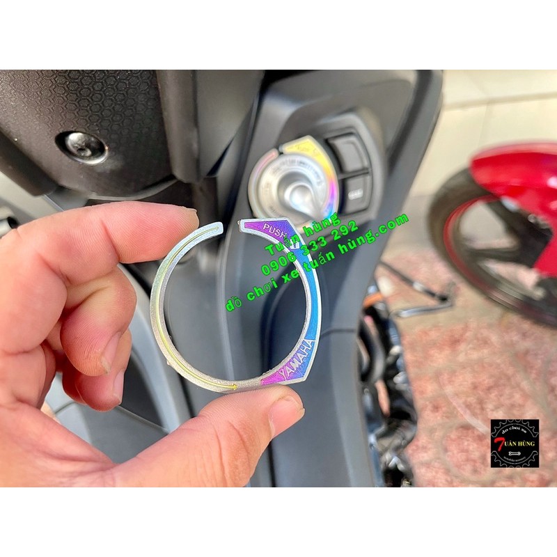 Dán ổ khoá ex 155  titan 7 màu - đồ chơi xe ex 155
