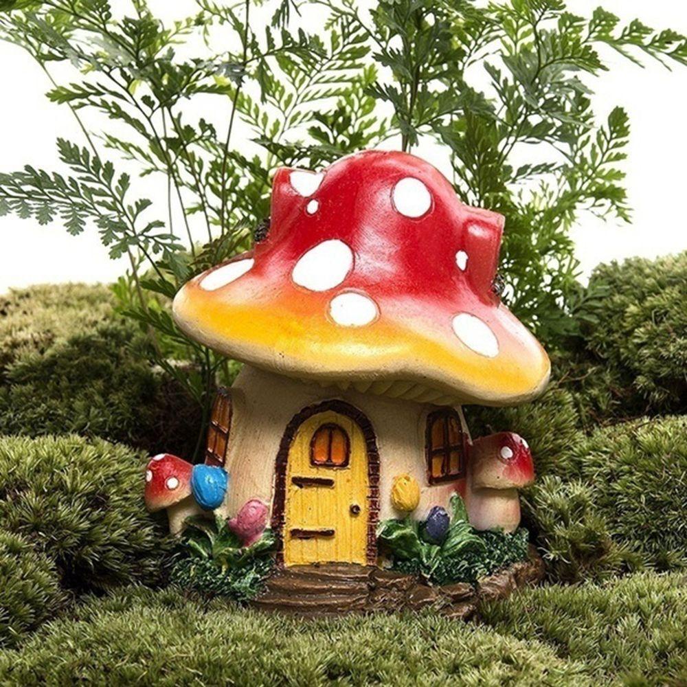 Mô Hình Ngôi Nhà Nấm Mini Bằng Nhựa Resin Dùng Trang Trí Tiểu Cảnh