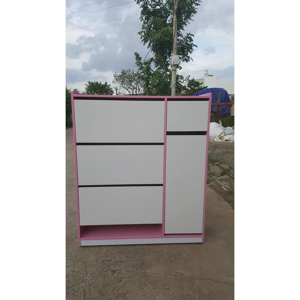 Tủ giày khay thông minh nhựa đài loan siêu tiện lợi. Cao 1m10