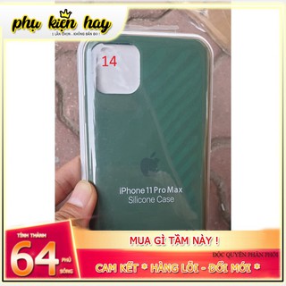 Ốp iphone chống bẩn logo táo màu xanh bóng đêm iphone 11/pro/max