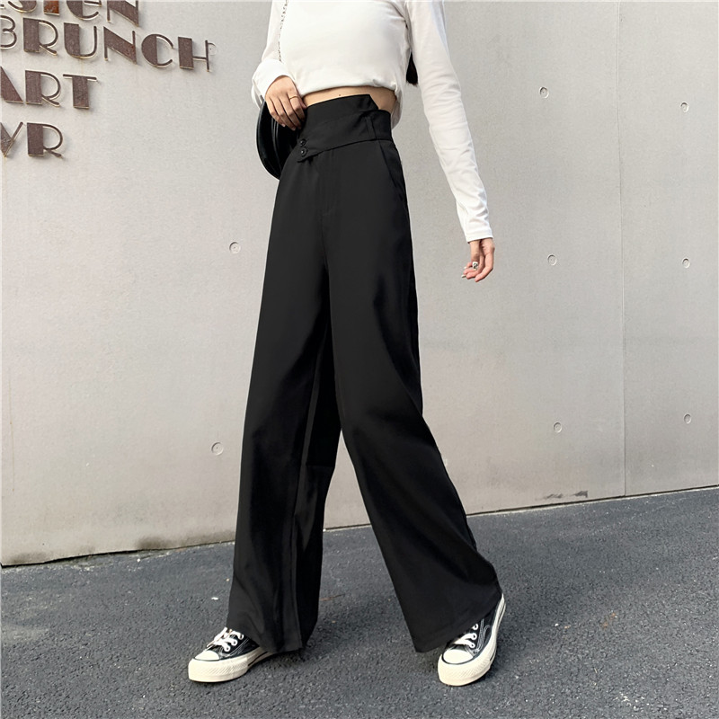 NRVP Quần suông dài ống rộng thời trang nữ