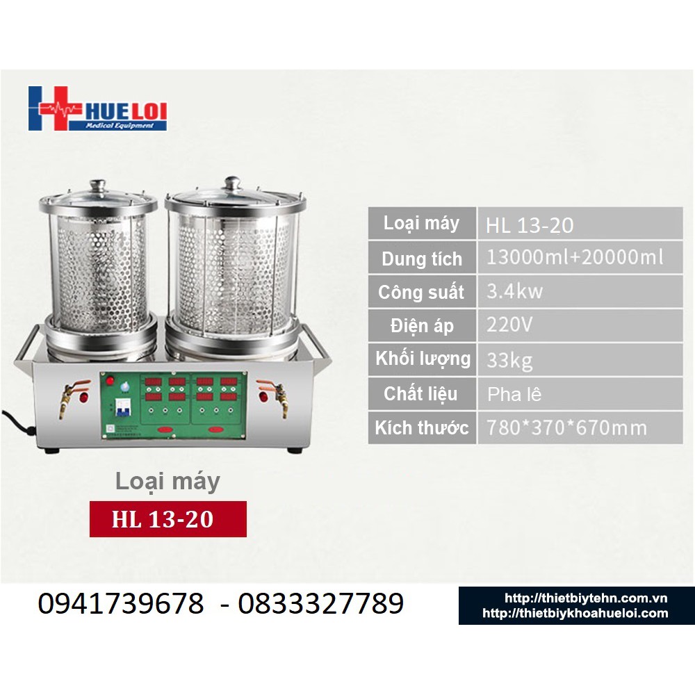 Máy sắc thuốc bắc 2 nồi đun thế hệ mới