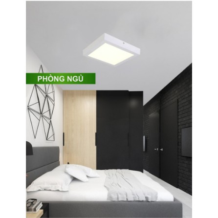 Ốp Trần Led Siêu Mỏng Vuông OPVSM12W-T Ánh Sáng Trắng - KENNO