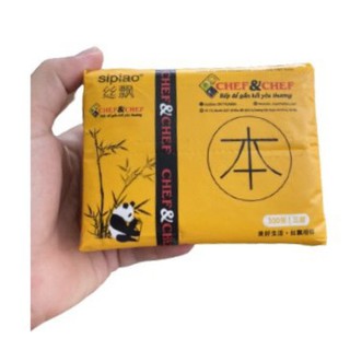 -𝐅𝐑𝐄𝐄 𝐒𝐇𝐈𝐏- Giấy ăn gấu trúc Sipiao chính hãng 300 tờ  (Lẻ 1 gói)