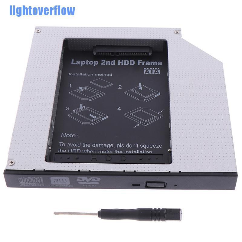 Hộp đựng ổ cứng 2nd HDD Caddy IDE sang SATA 2.5&quot; HDD SSD 12.7mm bằng hợp kim nhôm