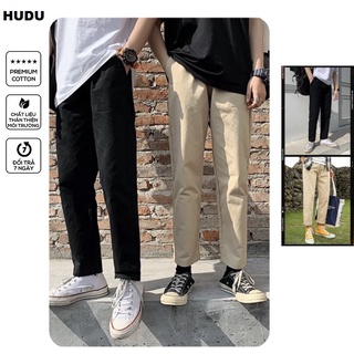 Quần baggy kaki nam nữ dáng đứng ống suông form rộng , quần kaki unisex ống suống trơn