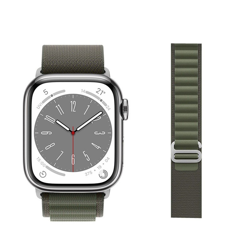Dây Nylon Kiểu Dáng Thể Thao Cho Đồng Hồ Thông Minh Apple Watch 8 Ultra 7 6 5 4 3 SE