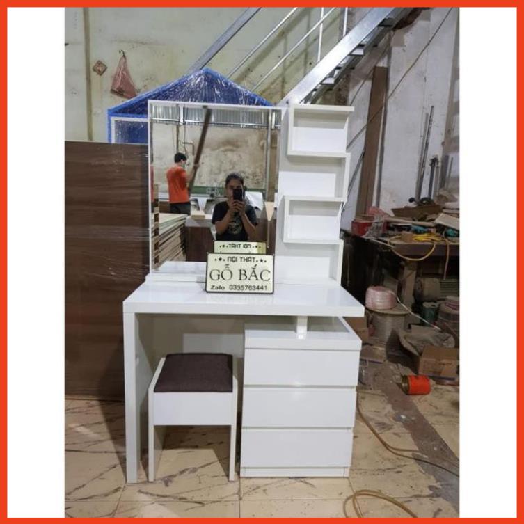 Bàn trang điểm gỗ MDF phủ melamine bóng đẹp