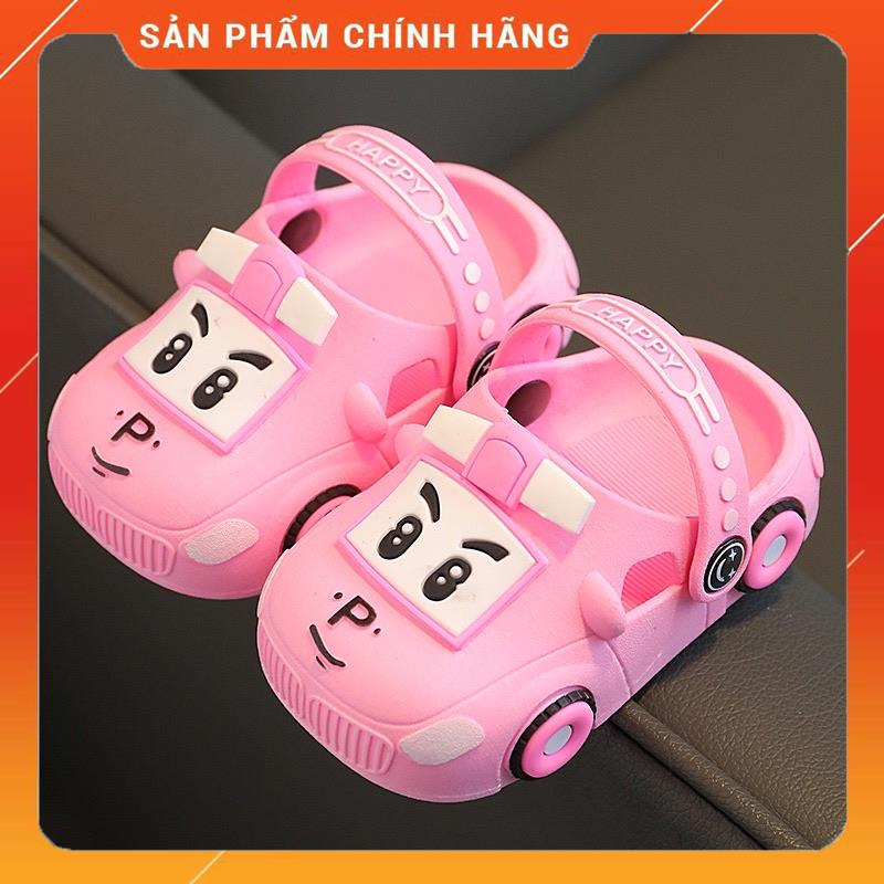 Giày sục ô tô, Dép Sục hoạ tiết ô tô cho bé trai bé gái  siêu ho, Siêu êm cho bé